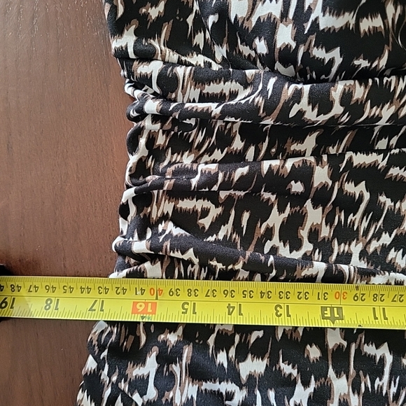 Denver Hayes Women's Dress Size XL Molded Bra Side Zipper Animal Print - Picture 10 of 12